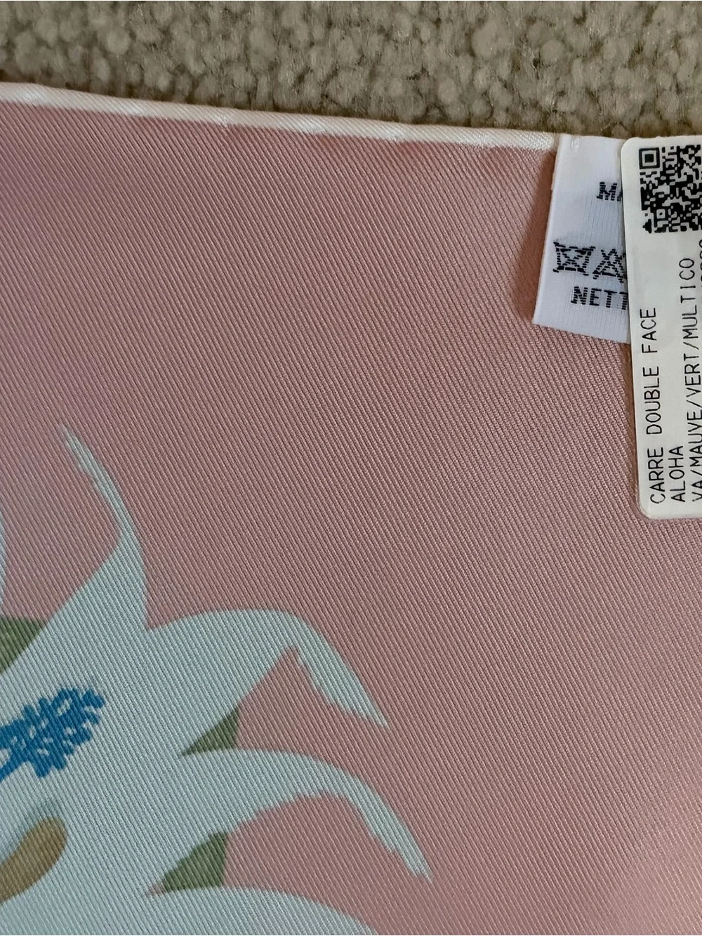Hermes Aloha Double-Face Silk Scarf